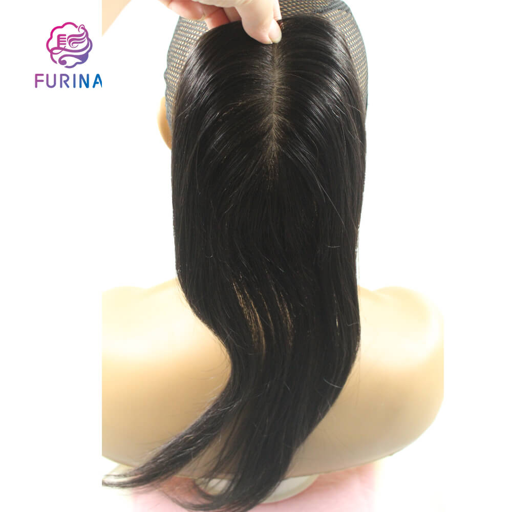 Human hair topper