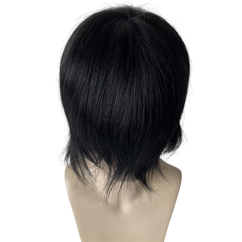 Human hair men wigs